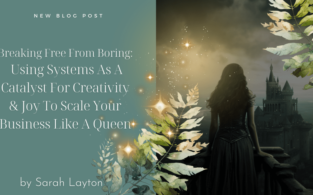 Break Free From Boring: Using Systems As A Catalyst For Creativity & Joy In Your B2B Business